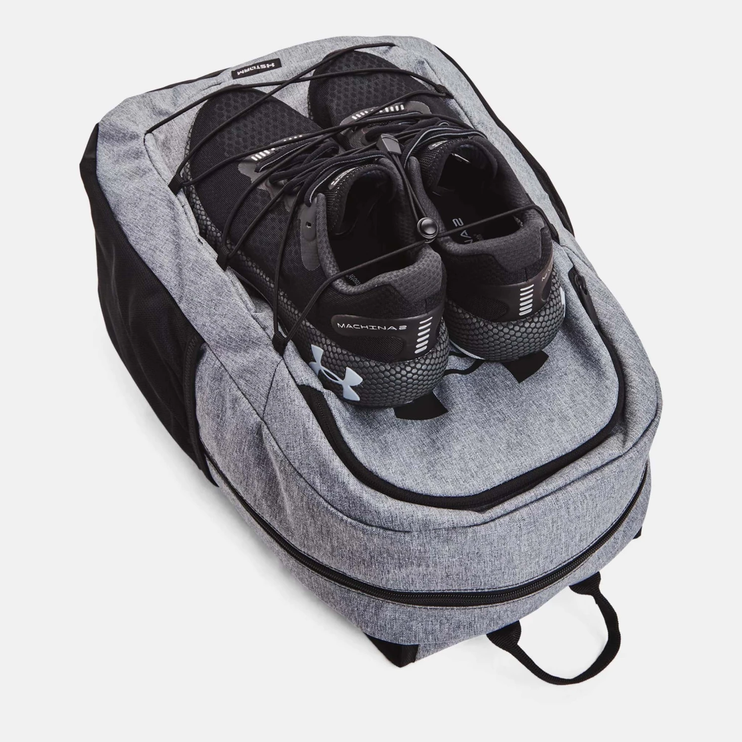 Under Armour Hustle Sport Backpack: Grey 4 Under Armour Hustle Sport Backpack: Grey - Image 2