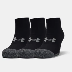 Under Armour Lo Cut Socks 3 Pack: Black