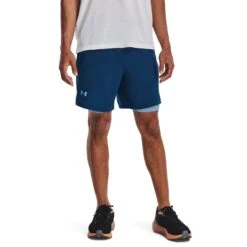 Under Armour Mens Launch Run 7inch 2-in-1 Running Shorts: Varsity Blue