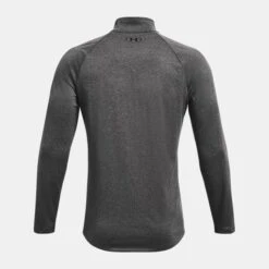 Under Armour Mens Tech 1/2 Zip Fleece: Carbon Heather/Black -Sports Equipment Store underarmourmenstechhalfzipfleececarbonheatherblack7