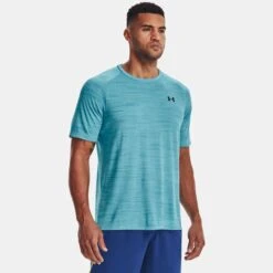 Under Armour Mens Tiger Tech 2.0 Short Sleeve Tee: Glacier Blue