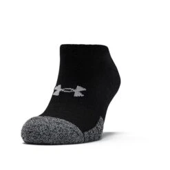 Under Armour No Show Socks 3 Pack: Black
