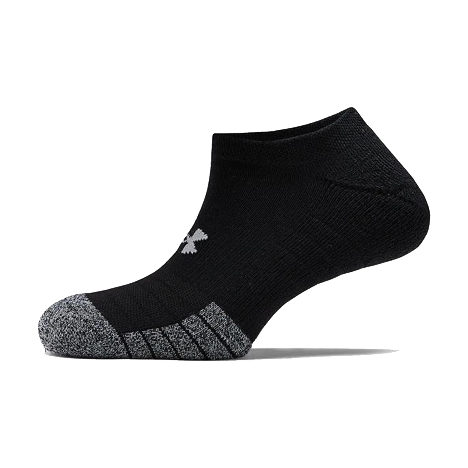 Under Armour No Show Socks 3 Pack: Black 4 Under Armour No Show Socks 3 Pack: Black - Image 2