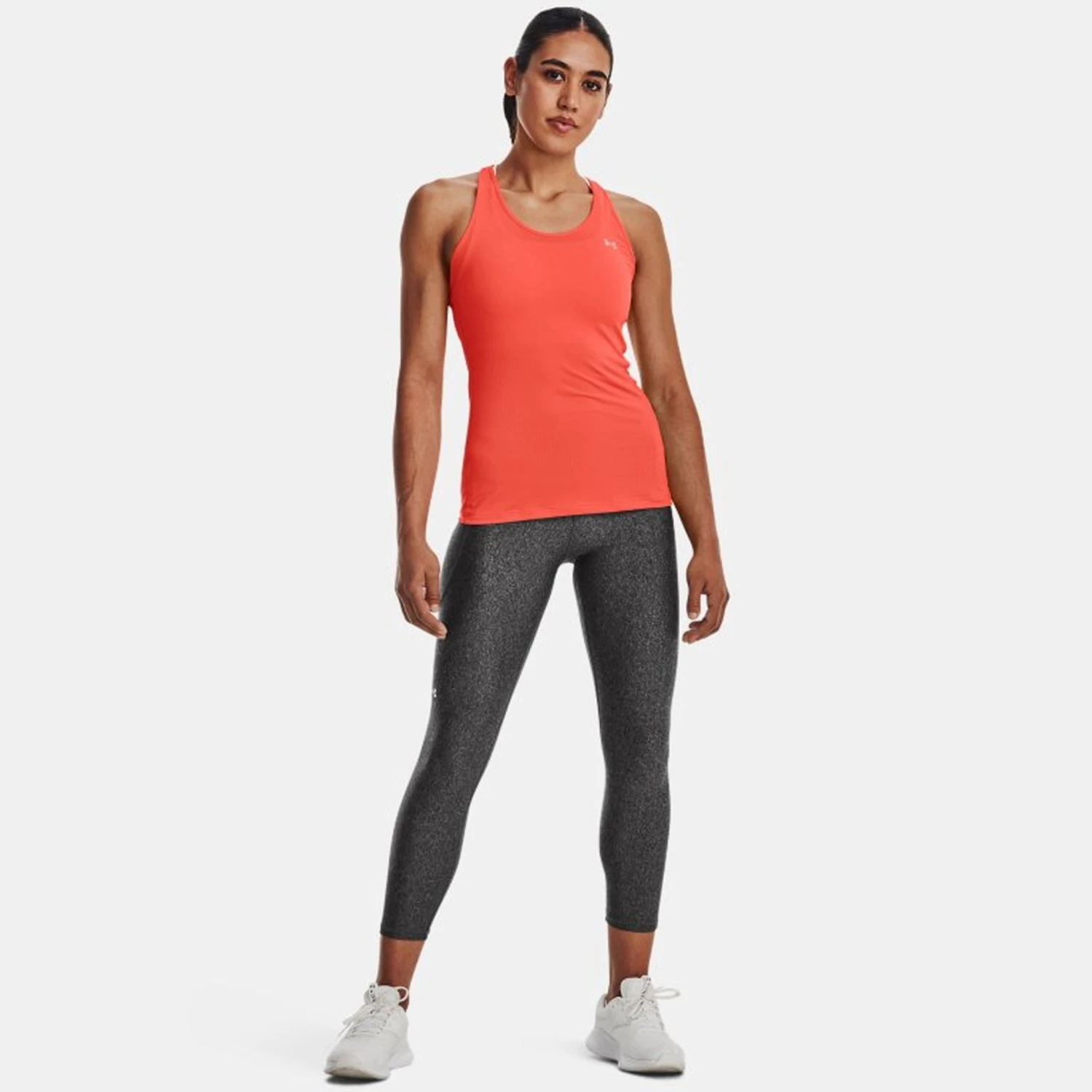 Under Armour Womens HeatGear Armour Baselayer Racer Tank: After Burn 7 Under Armour Womens HeatGear Armour Baselayer Racer Tank: After Burn - Image 5
