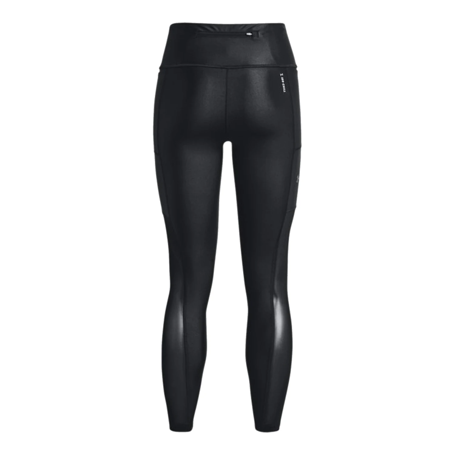 Under Armour Womens Iso-Chill Run Ankle Tights: Black 4 Under Armour Womens Iso-Chill Run Ankle Tights: Black - Image 2