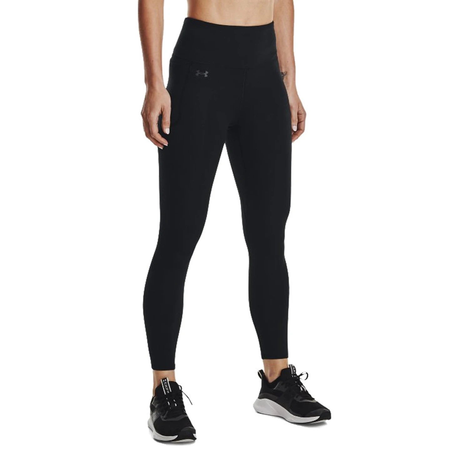 Under Armour Womens Motion Leggings: Black/Jet Grey 3 Under Armour Womens Motion Leggings: Black/Jet Grey