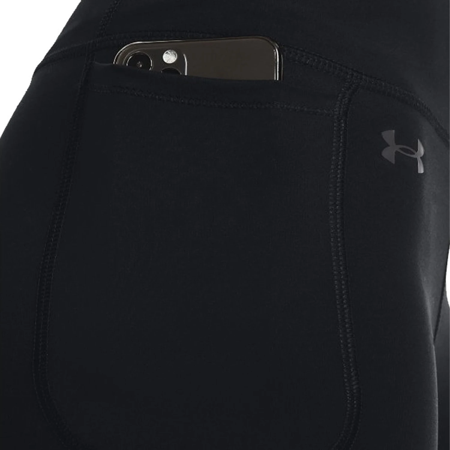 Under Armour Womens Motion Leggings: Black/Jet Grey 6 Under Armour Womens Motion Leggings: Black/Jet Grey - Image 4