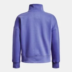 Under Armour Womens Rival Fleece Half Zip: Baja Blue/White 12 Under Armour Womens Rival Fleece Half Zip: Baja Blue/White -Sports Equipment Store underarmourwomensrivalfleecehalfzipbajabluewhite5