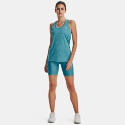 Under Armour Womens Tech Twist Tank: Glacier Blue 9 Under Armour Womens Tech Twist Tank: Glacier Blue -Sports Equipment Store underarmourwomenstechtwisttankglacierblue3