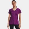 Under Armour Womens Tech Twist V-Neck Tee: Rivalry/Strobe -Sports Equipment Store underarmourwomenstechtwistv neckteerivalrystrobe1
