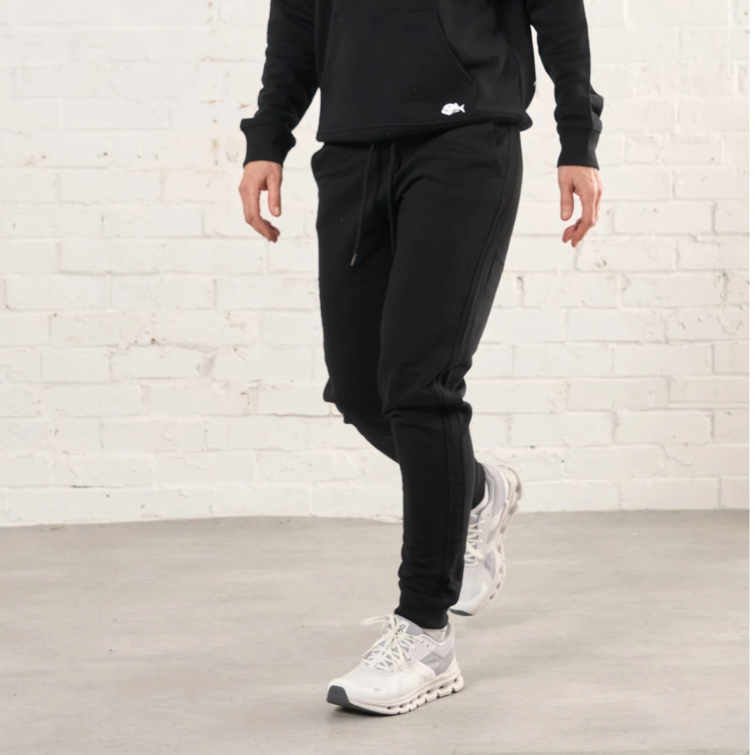 Piranha Lifestyle Womens Fitted Jogger Pants: Black 4 Piranha Lifestyle Womens Fitted Jogger Pants: Black - Image 2